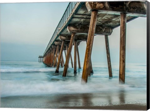 Framed Coastal Pier Print