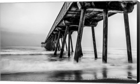 Framed Under the Pier Print