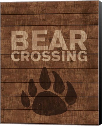 Framed Bear Crossing Print