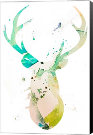 Framed Youthful Deer II Print