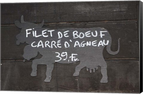 Framed Filet De Boeuf Print