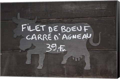 Framed Filet De Boeuf Print