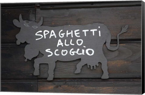 Framed Spaghetti Allo Scoglio Print