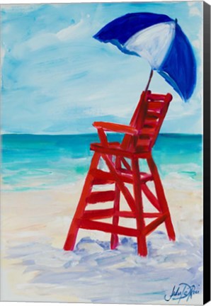 Framed Lifeguard Post I Print