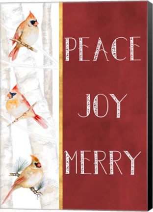 Framed Peace Joy Merry Print