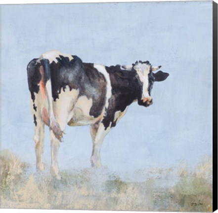 Framed Posing Cow Print