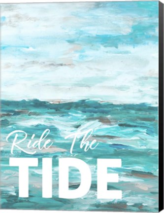 Framed Ride The Tide Print