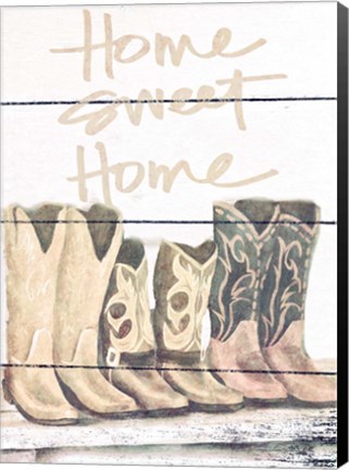 Framed Home Sweet Home Boots in Shape Print