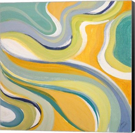 Framed Curvilinear Bright II Print