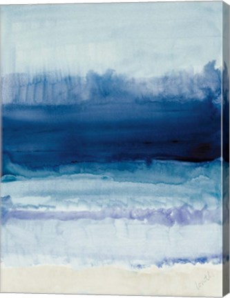 Framed Blue on Blue I Print