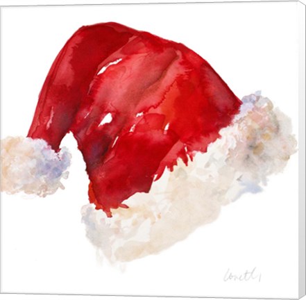 Framed Santa Hat Print