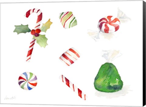 Framed Christmas Candies Print