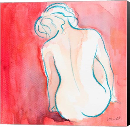 Framed Female Watercolor Figure I Print