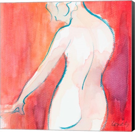 Framed Female Watercolor Figure II Print