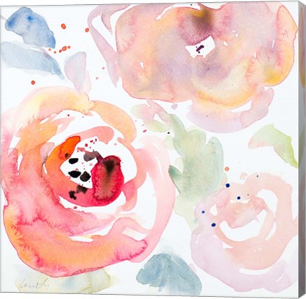 Framed Gentle Blossoms II Print