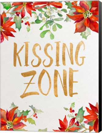 Framed Holiday Kiss II Print