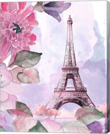 Framed Parisian Blossoms I Print