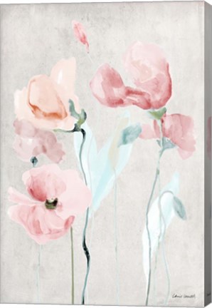 Framed Soft Pink Poppies II Print