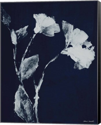 Framed Floral Whisper In The Dark II Print