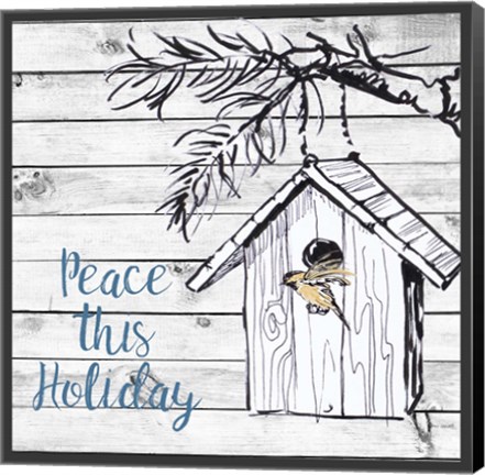 Framed Peace this Holiday Print