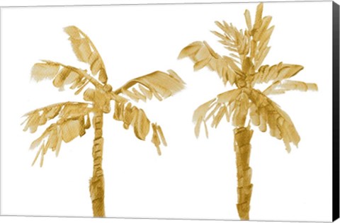 Framed Gold Palms III Print