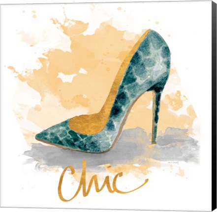 Framed Chic Shoes Print