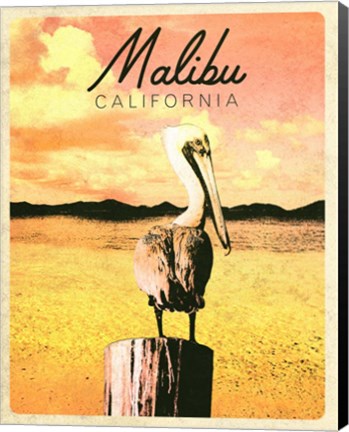 Framed Malibu, California Print