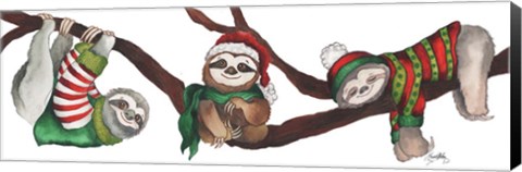 Framed Christmas Sloths Print