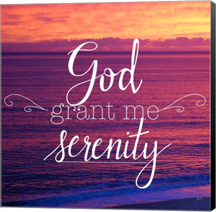 Framed God Grant Me Serenity Print