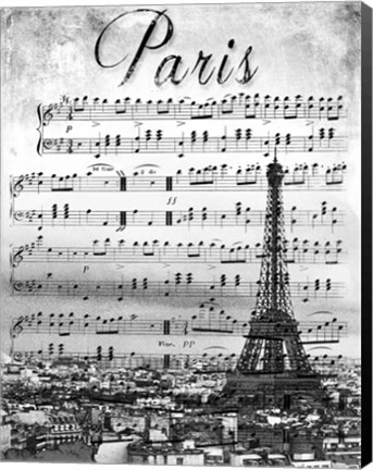 Framed Musical Paris Print