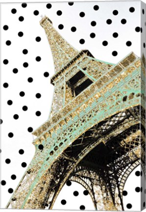 Framed Eiffel Tower with Glitter Print