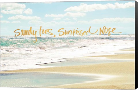 Framed Sandy Toes, Sunkissed Nose Print