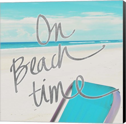 Framed On Beach Time Print