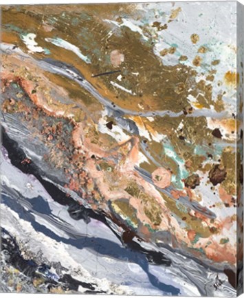 Framed Turbulence Rectangle II Print