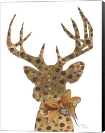 Framed Deer with Dots Print