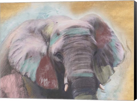 Framed Elephant Close Up Print