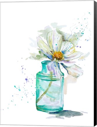 Framed Fresh Little Flower I Print