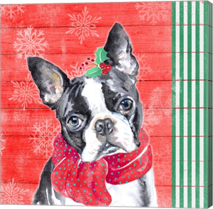 Framed Holiday Puppy II Print