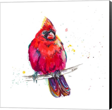 Framed Christmas Cardinal III Print