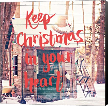 Framed Keep Christmas In Your Heart Print
