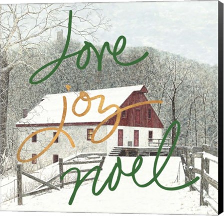 Framed Love Joy Noel Print