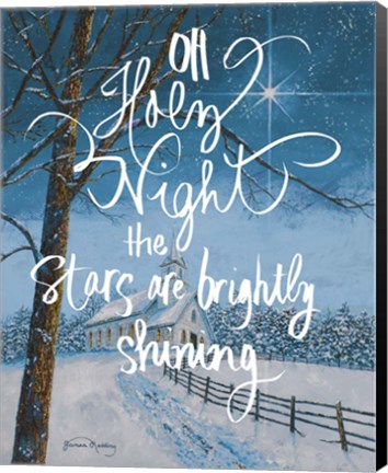 Framed Oh Holy Night Print