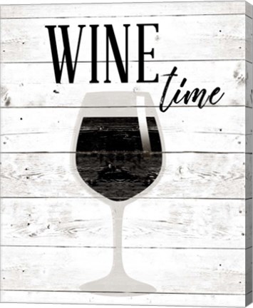 Framed Wine Time Print