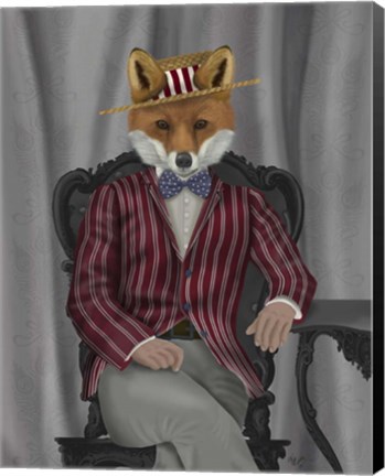 Framed Fox 1920s Gentleman Print