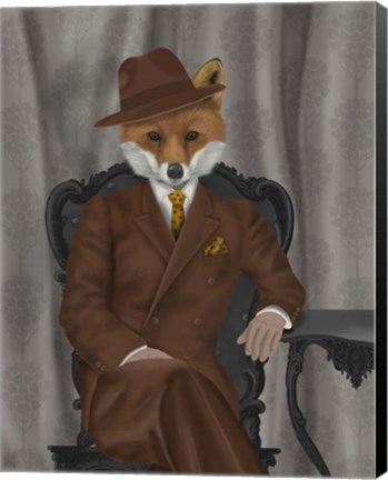 Framed Fox 1930s Gentleman Print