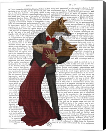 Framed Foxes Romantic Dancers Print