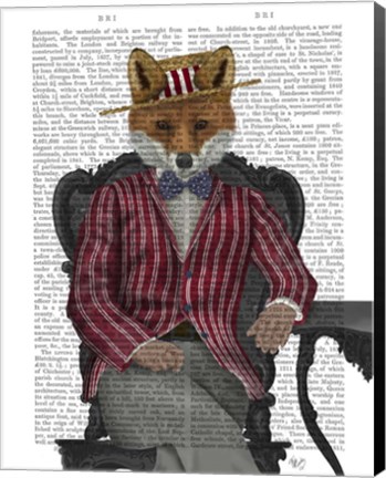 Framed Fox 1920s Gentleman Print