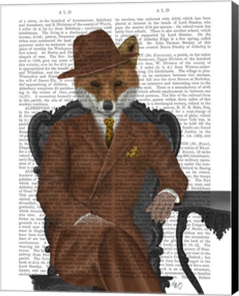 Framed Fox 1930s Gentleman Print