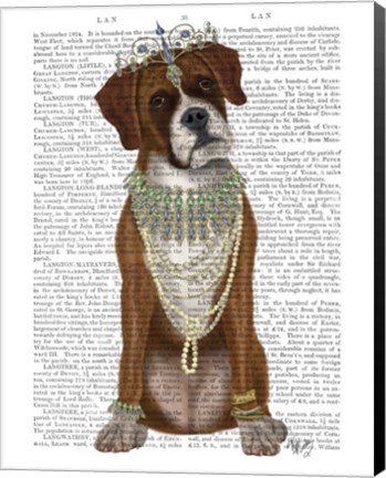 Framed Boxer and Tiara, Full Print