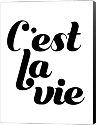 Framed La Vie IV Print